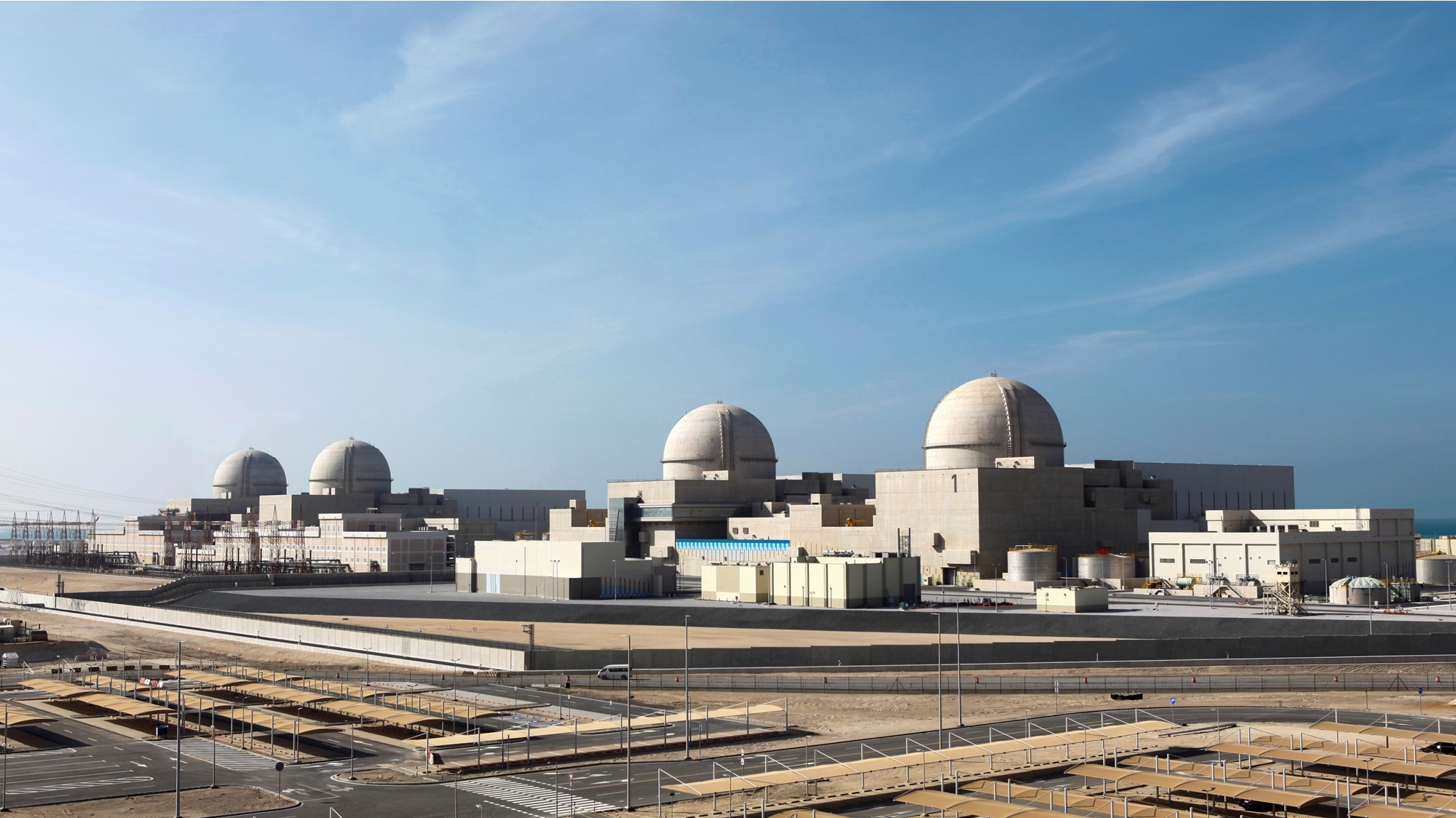 The first Korean-built nuclear power plants overseas being constructed by Samsung C&T in the UAE.
