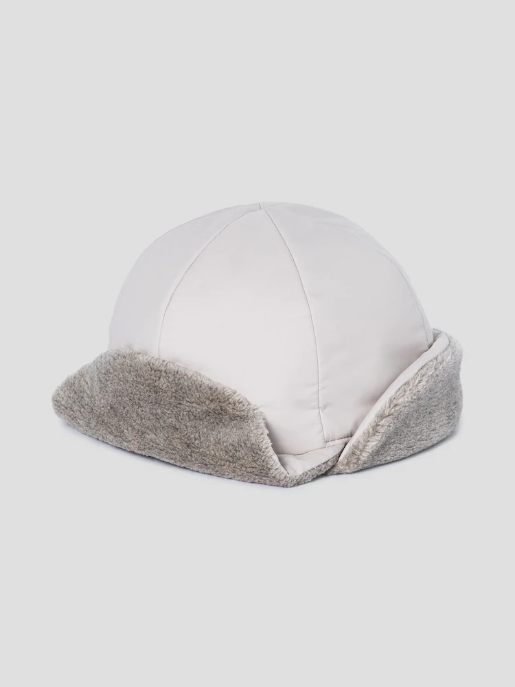 BEAKER offers a hat that is both padded and lined with eco-fur.