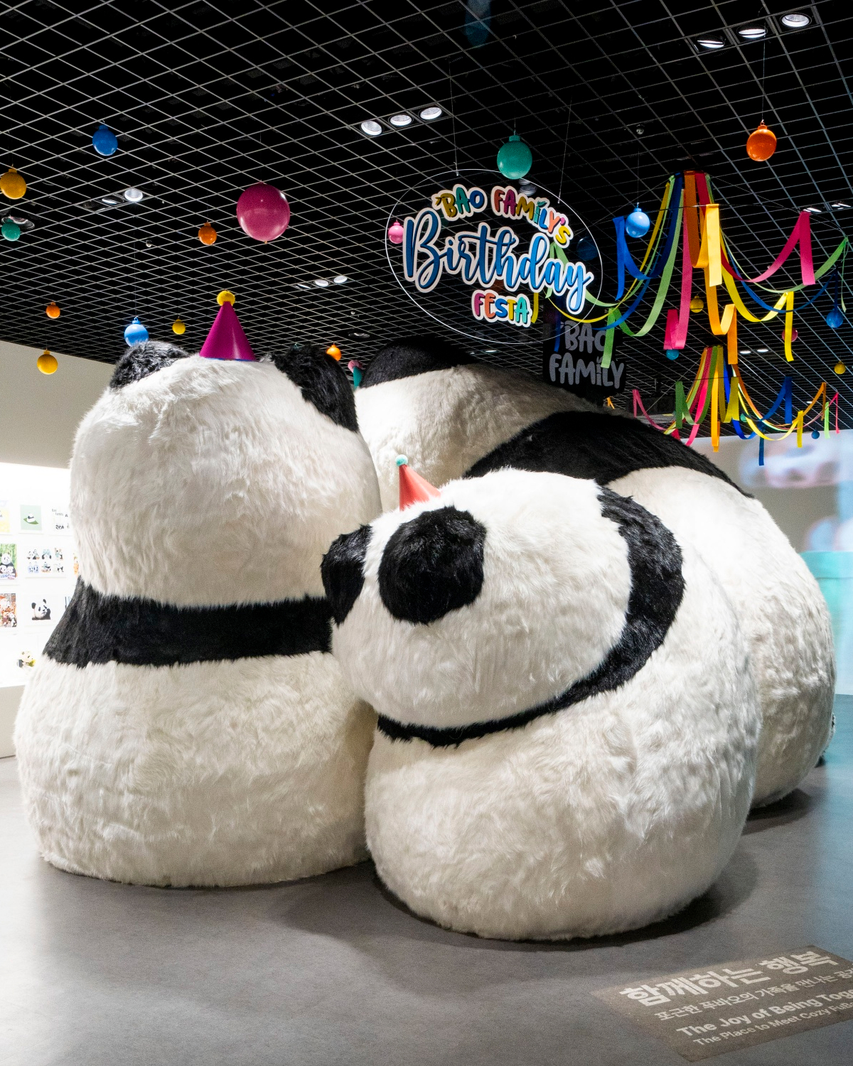 Cozy panda installation at Panda World
