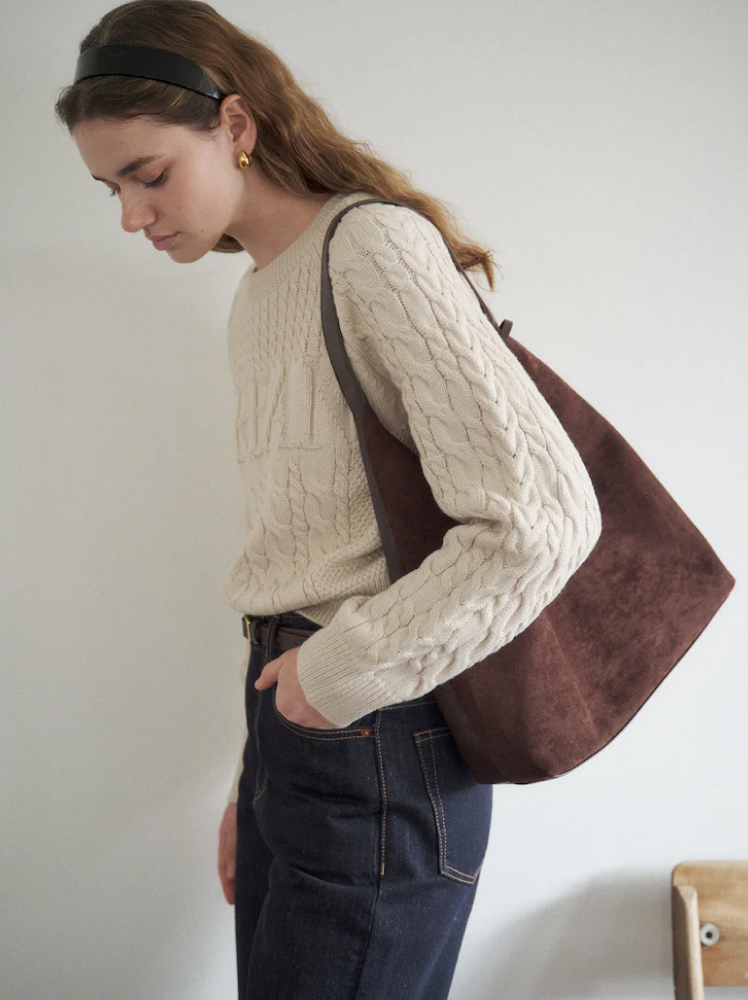 8 Seconds suede look shoulder bag