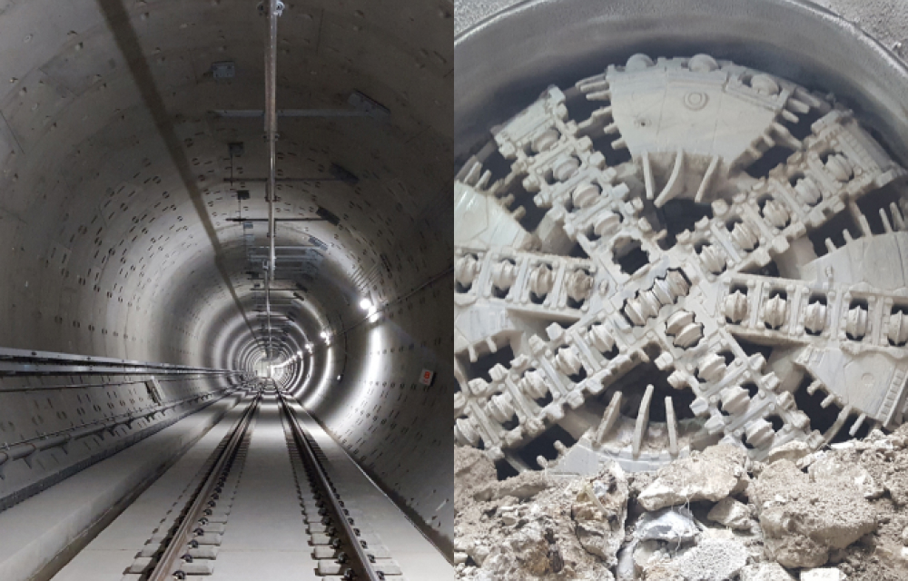 An example of Shield TBM tunnel construction