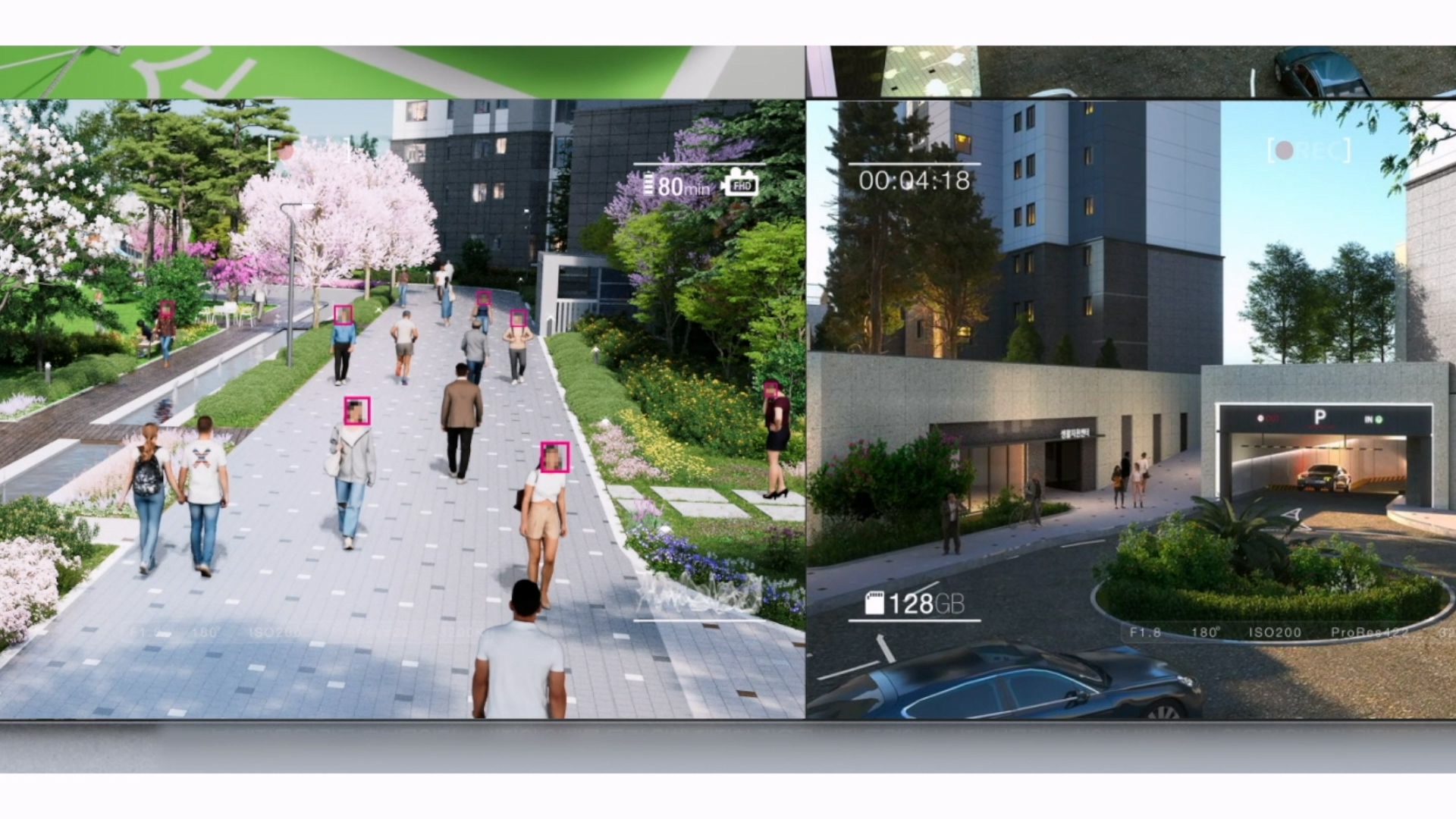 An AI-powered video surveillance with automatic facial blurring to enhance privacy and security within residential complexes