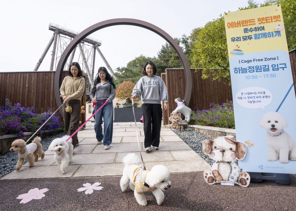 에버랜드 반려견과 함께 가을 산책 프로그램 진행