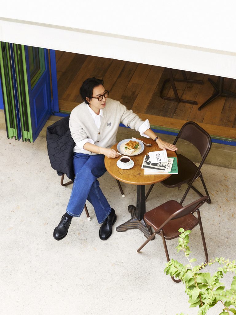 메종키츠네 2025년 FW '그레이 폭스 헤드' 캠페인 화보