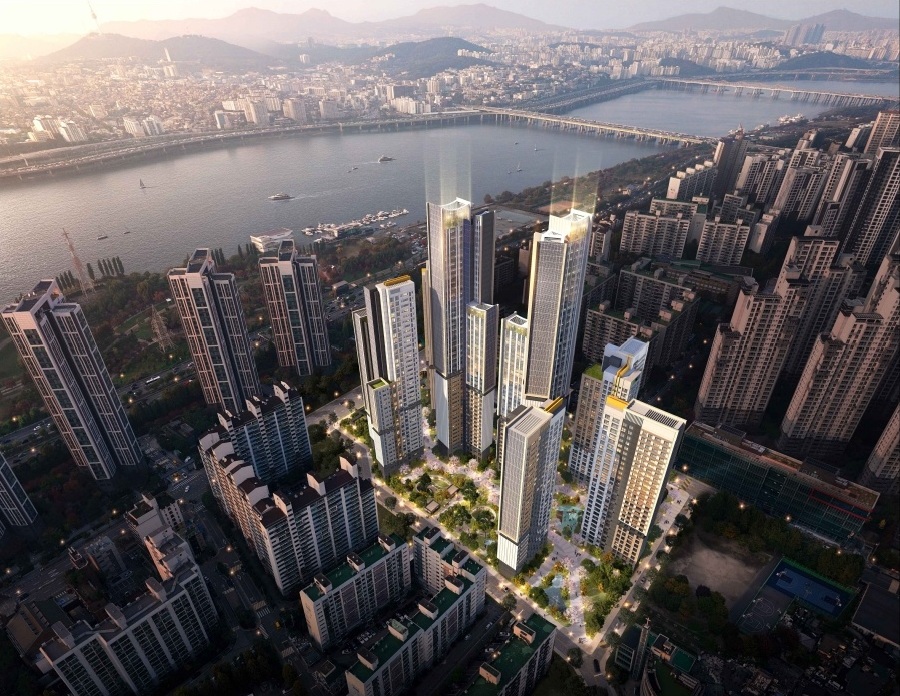 신반포 19∙25차 통합 재건축 사업 조감도(조합원안설계)