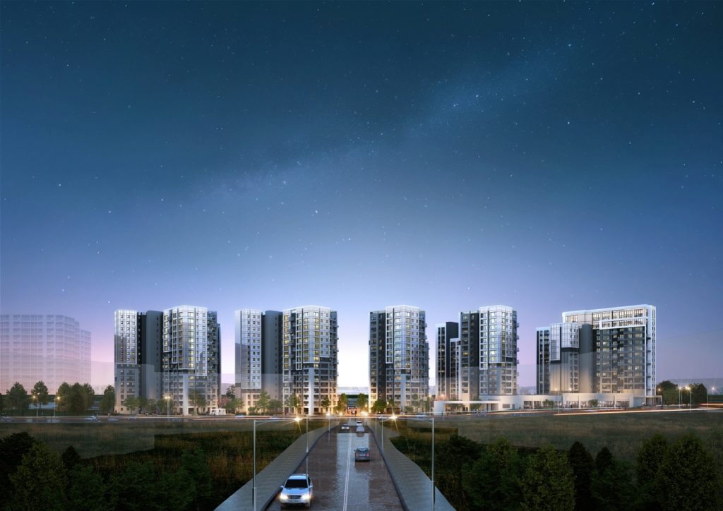 래미안 엘라비네 투시도