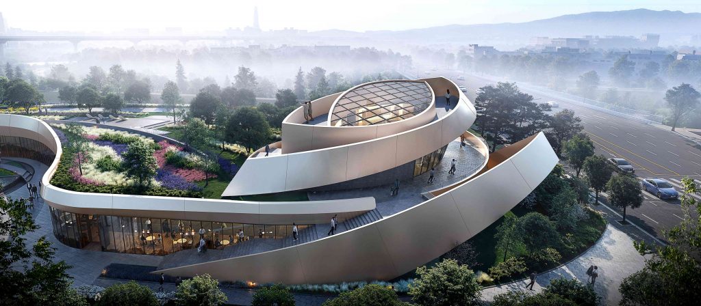 래미안 르네아르 대치 아트라운지 '스파이럴 쉘'