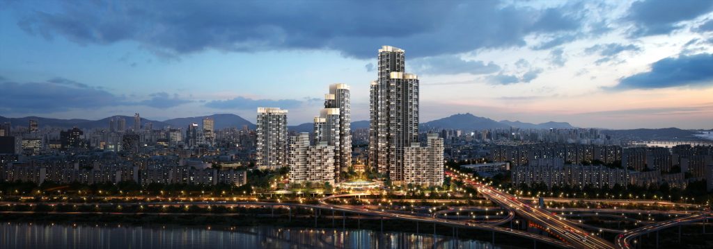 압구정4구역 재건축 투시도