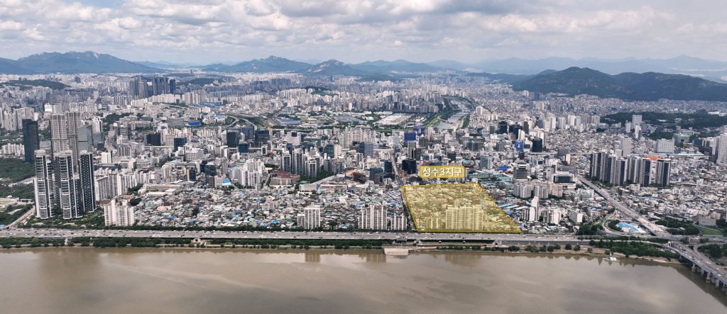 성수 3지구 항공 사진