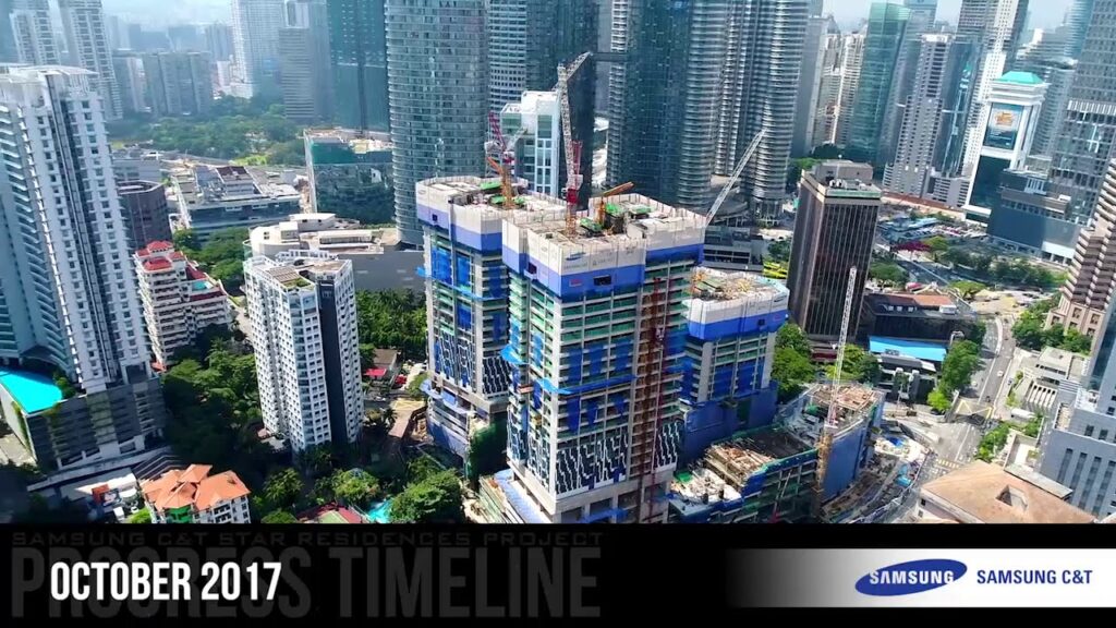 Star Residences Construction Progress Timelapse – Tallest Residential Buildings in Malaysia
