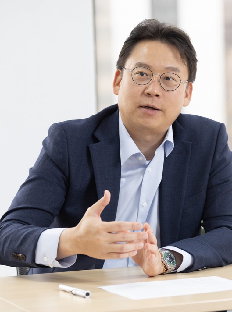 Thierry Ahn, Head of Samsung C&T’s Mining Materials Group, speaking during an interview at the Seoul office