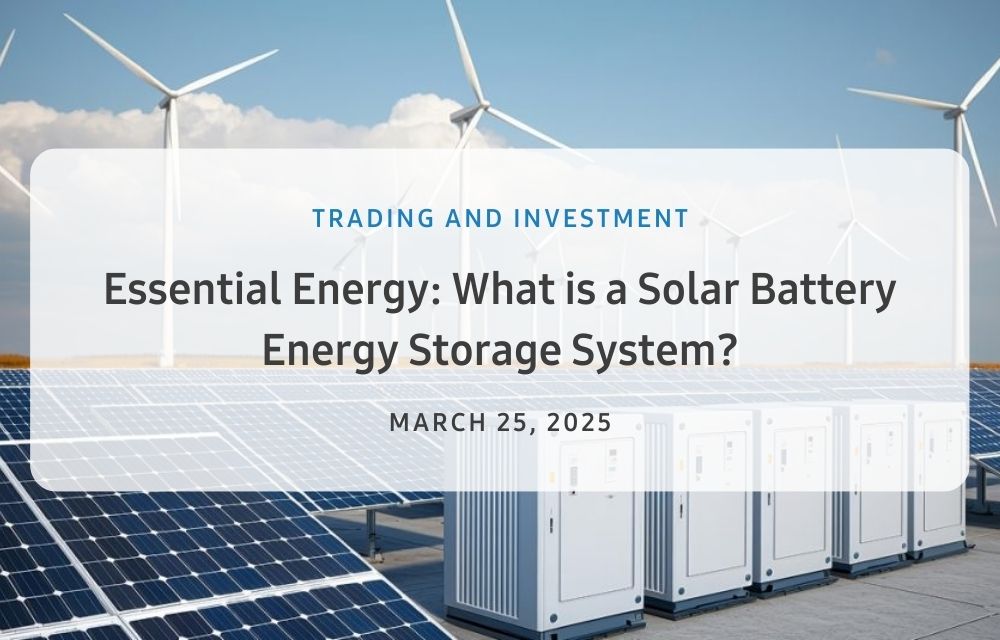 Solar battery energy storage system supporting renewable energy integration and grid stability