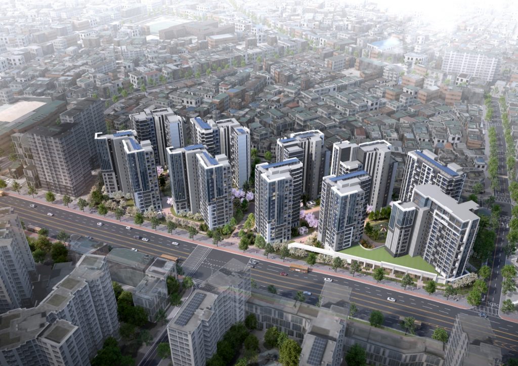 Raemian Ellavine in Banghwa District 6, where Samsung C&T has introduced its smart charging cabinet technology